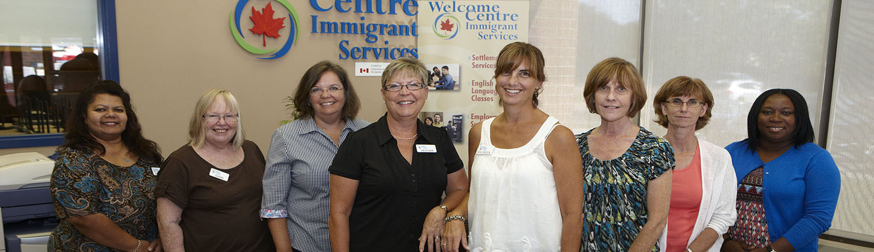 Staff at the Welcome Cente in Pickering
