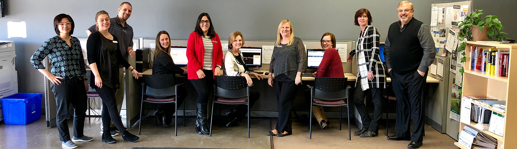 Staff from Agilec, an Employment Ontario Service Provider