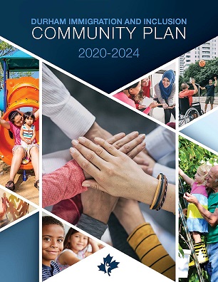 Cover of the Durham Immigration and Inclusion Community Plan 2020-2024