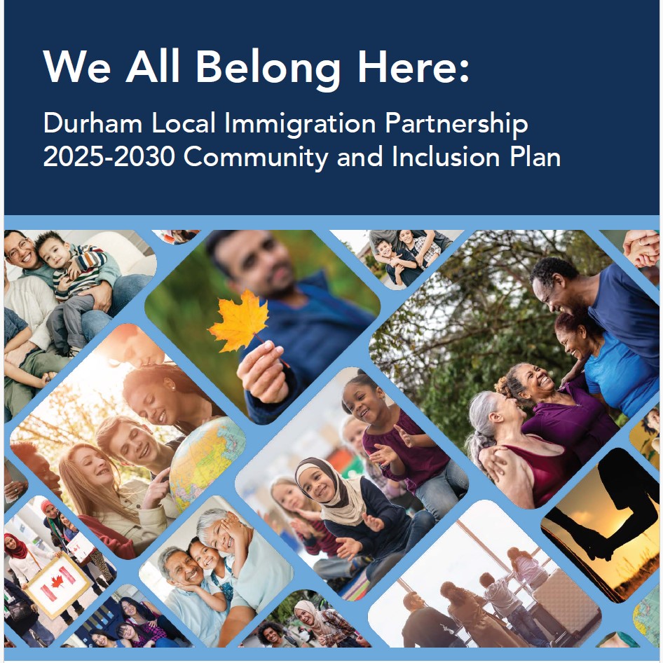 The front page of the Durham Local Immigration Partnership Community Inclusion Plan